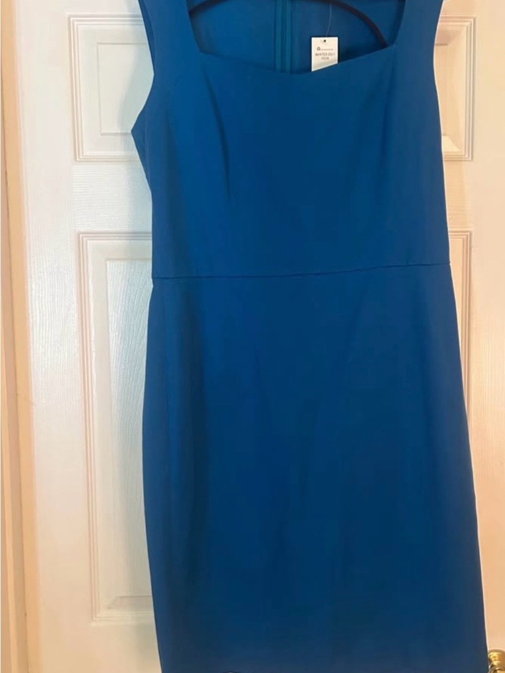NWT Banana Republic Teal-Blue Midi Sheath Dress - Picture 2 of 5